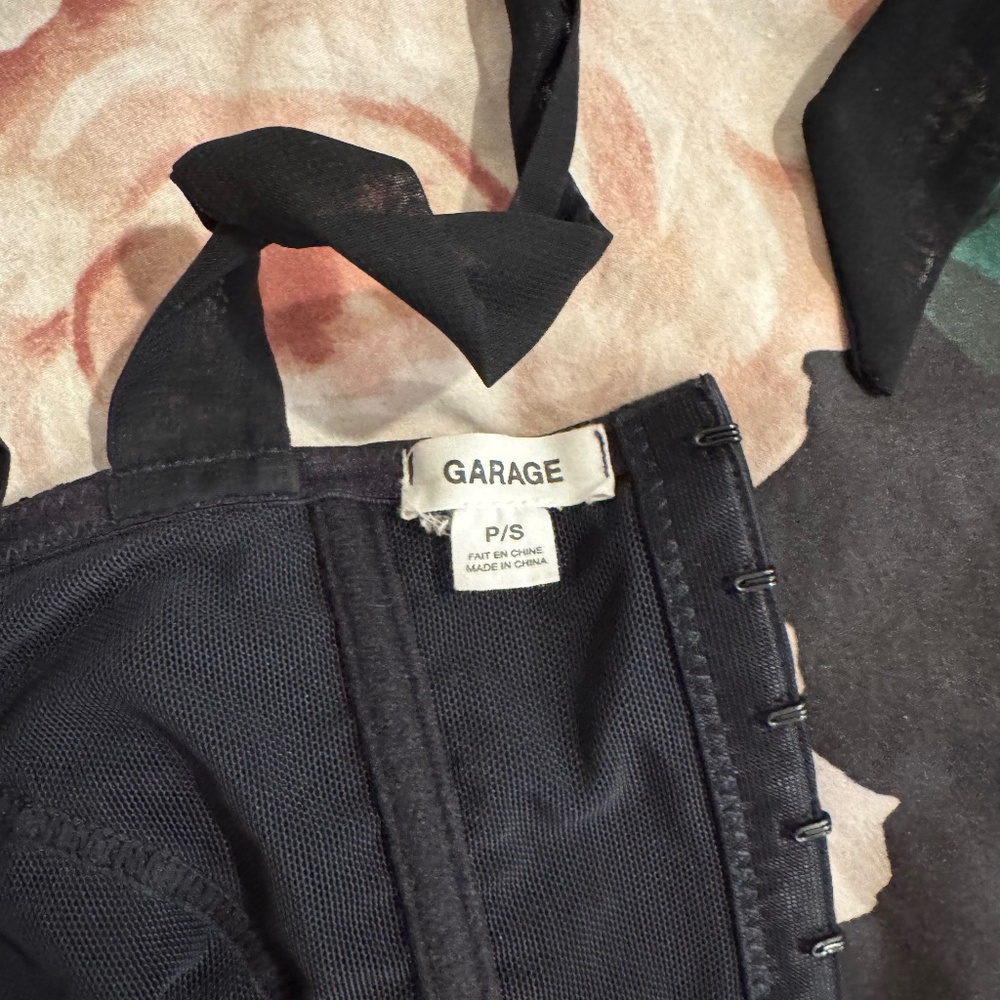 Garage Velvet Corset Top Size Small